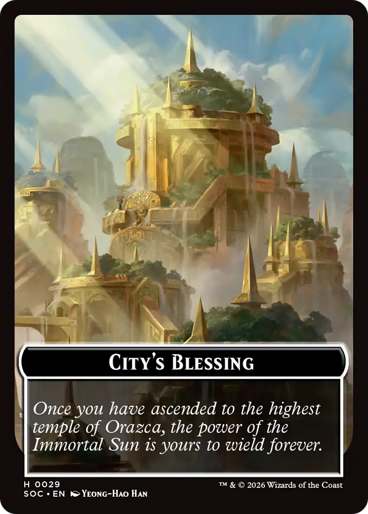 Food // City's Blessing Double-Sided Token [Secrets of Strixhaven Commander Tokens] | Tabernacle Games