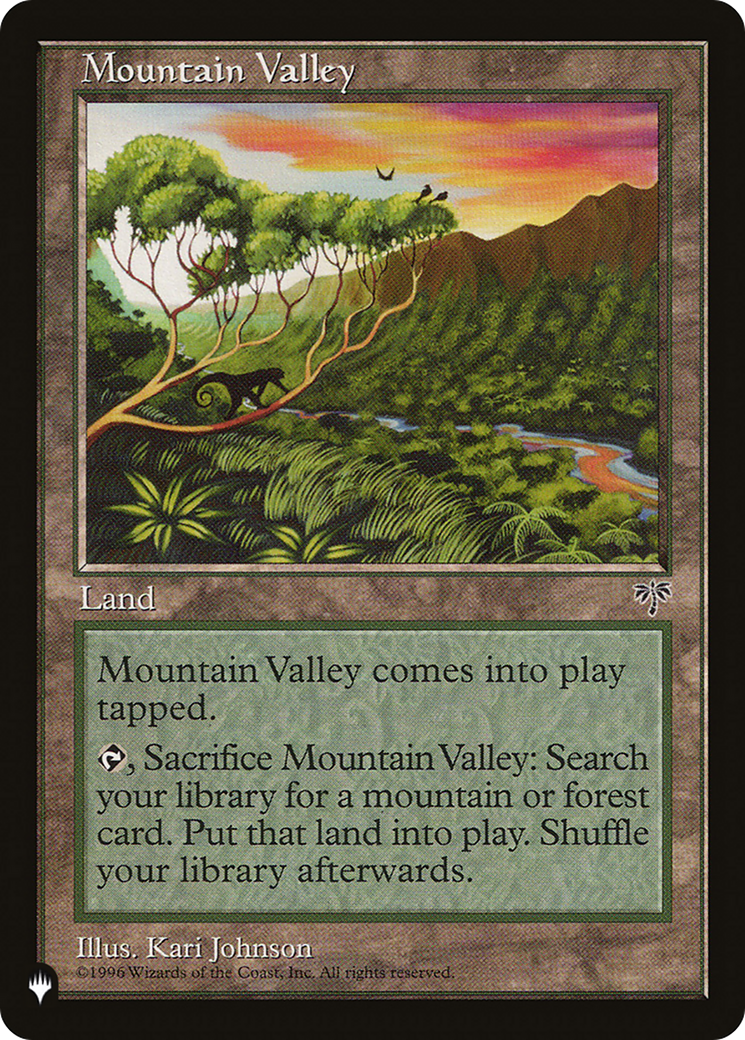 Mountain Valley [The List Reprints] | Tabernacle Games