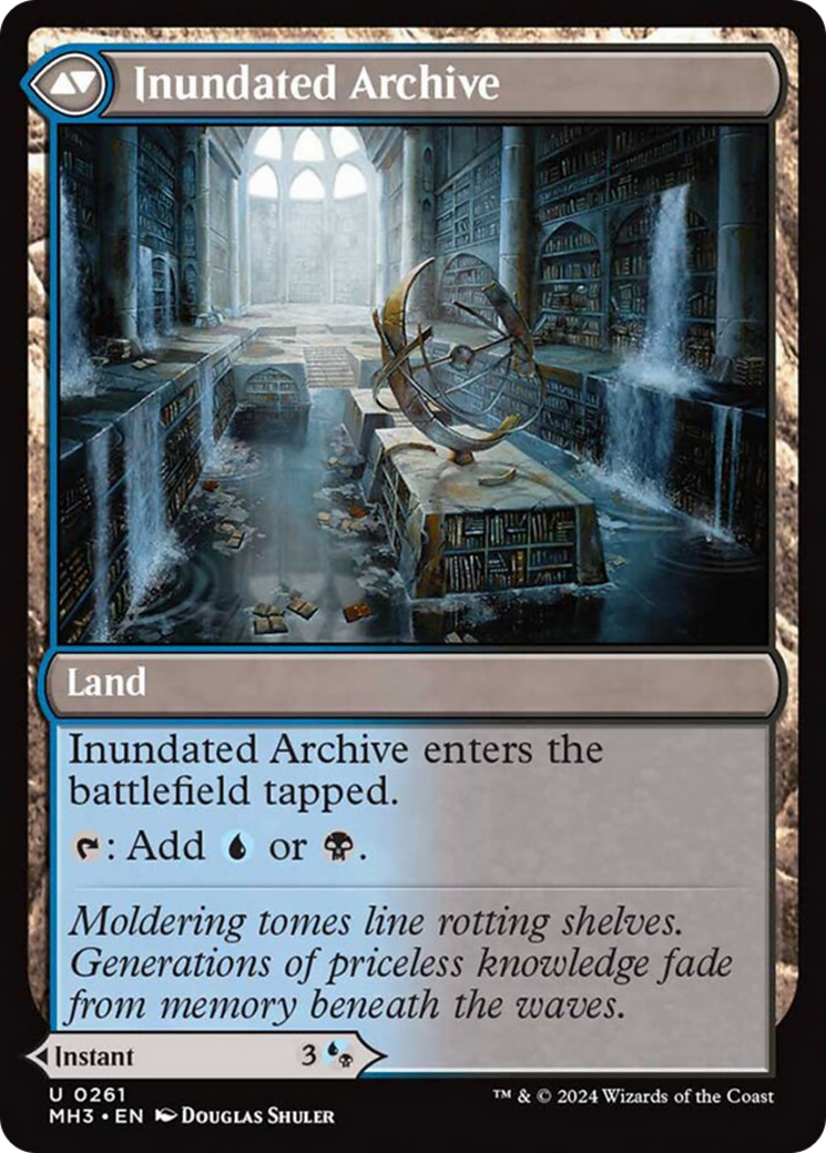 Waterlogged Teachings //Inundated Archive [Modern Horizons 3] | Tabernacle Games