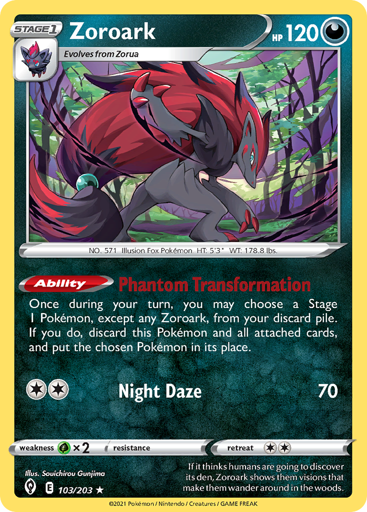 Zoroark (103/203) (Theme Deck Exclusive) [Sword & Shield: Evolving Skies] | Tabernacle Games