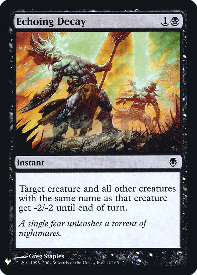 Echoing Decay [Mystery Booster] | Tabernacle Games