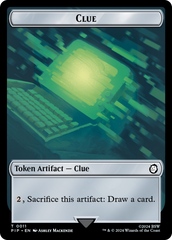 Treasure (0018) // Clue Double-Sided Token [Fallout Tokens] | Tabernacle Games