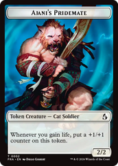 Ajani's Pridemate // Ajani Resolute Double-Sided Token [Reality Fracture Tokens] | Tabernacle Games