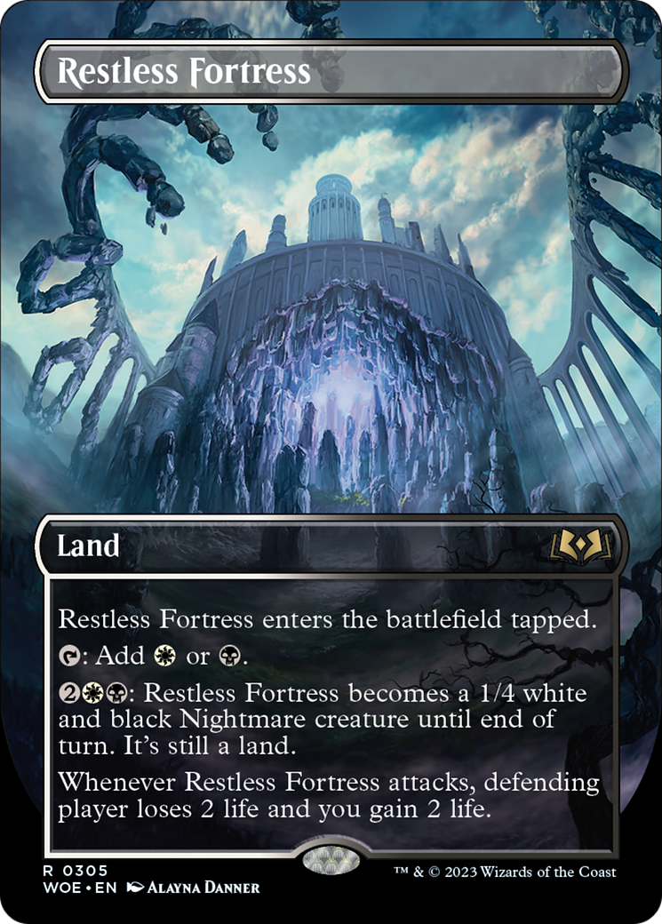 Restless Fortress (Borderless Alternate Art) [Wilds of Eldraine] | Tabernacle Games