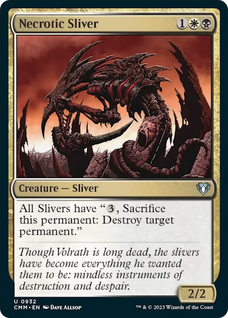 Necrotic Sliver [Commander Masters] | Tabernacle Games
