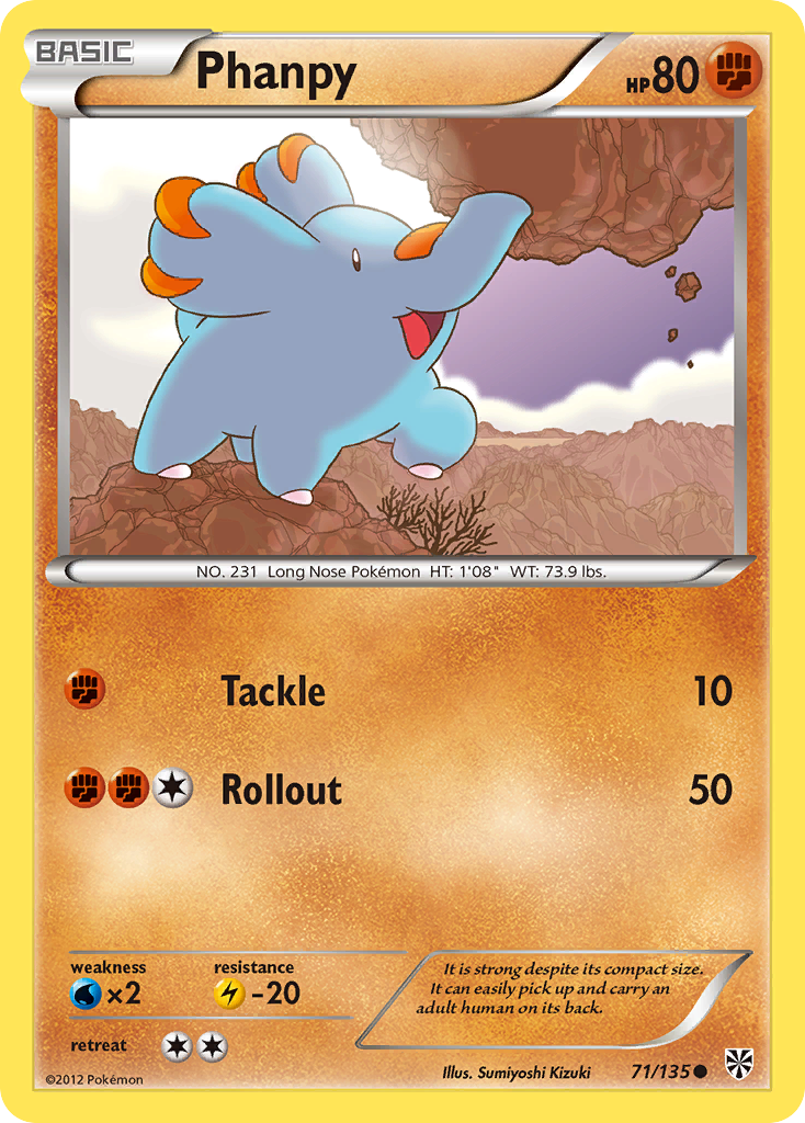 Phanpy (71/135) [Black & White: Plasma Storm] | Tabernacle Games