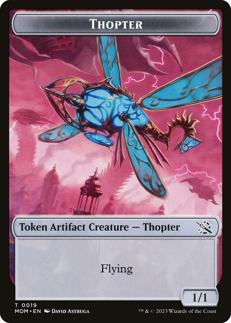 Soldier // Thopter Double-Sided Token [March of the Machine Tokens] | Tabernacle Games