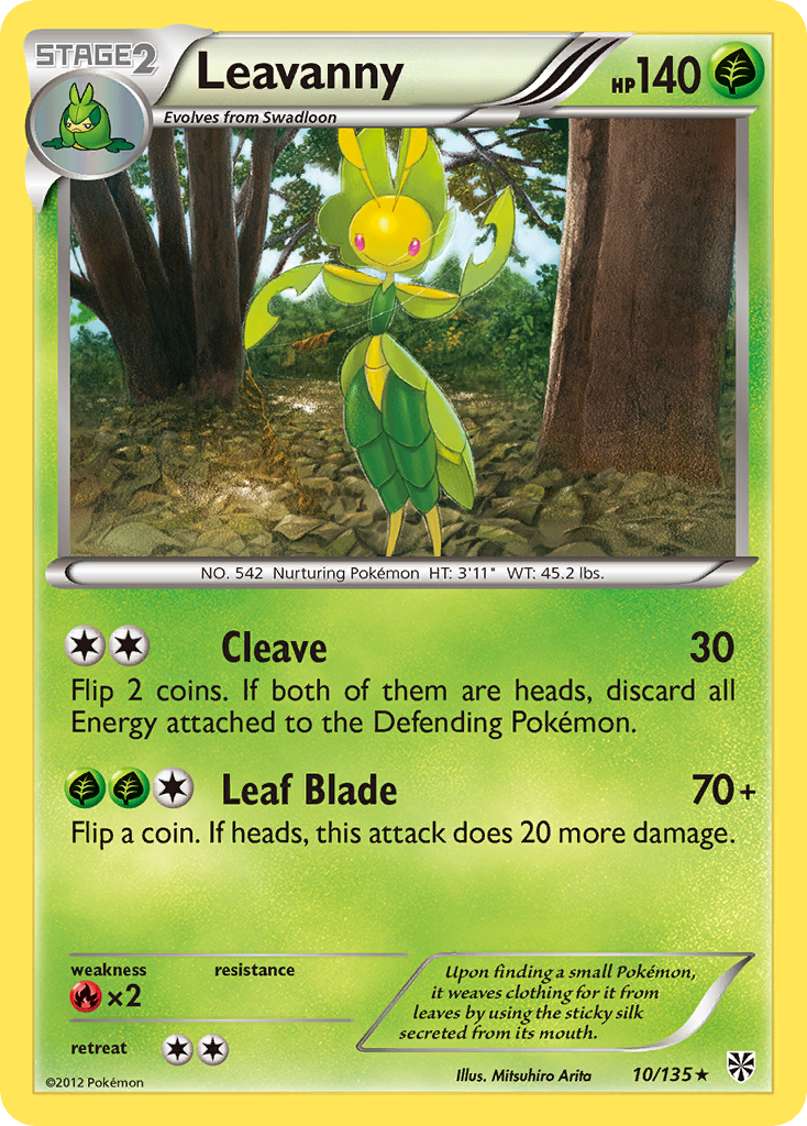 Leavanny (10/135) [Black & White: Plasma Storm] | Tabernacle Games