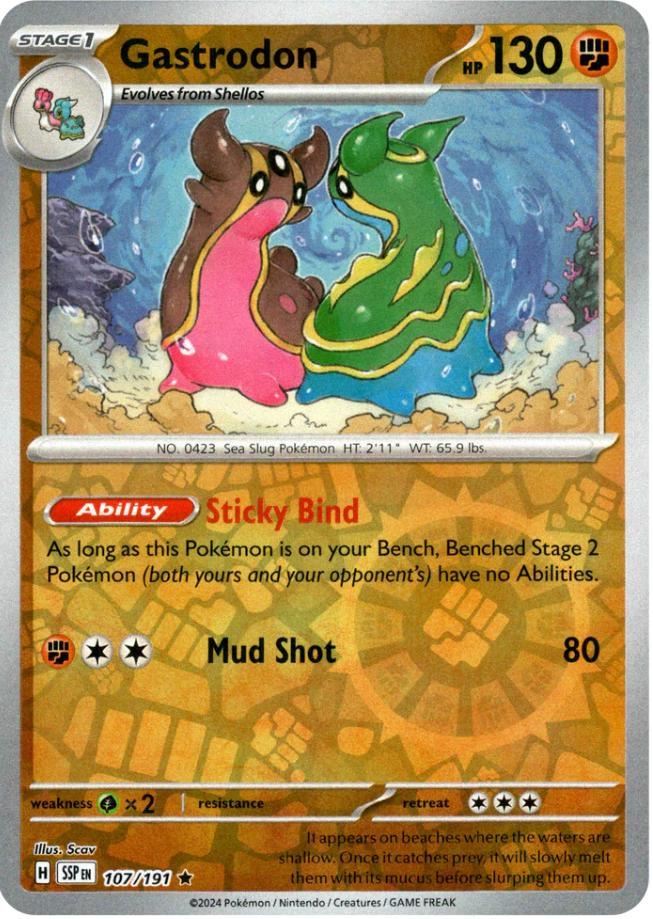 Gastrodon (107/191) [Scarlet & Violet: Surging Sparks] | Tabernacle Games