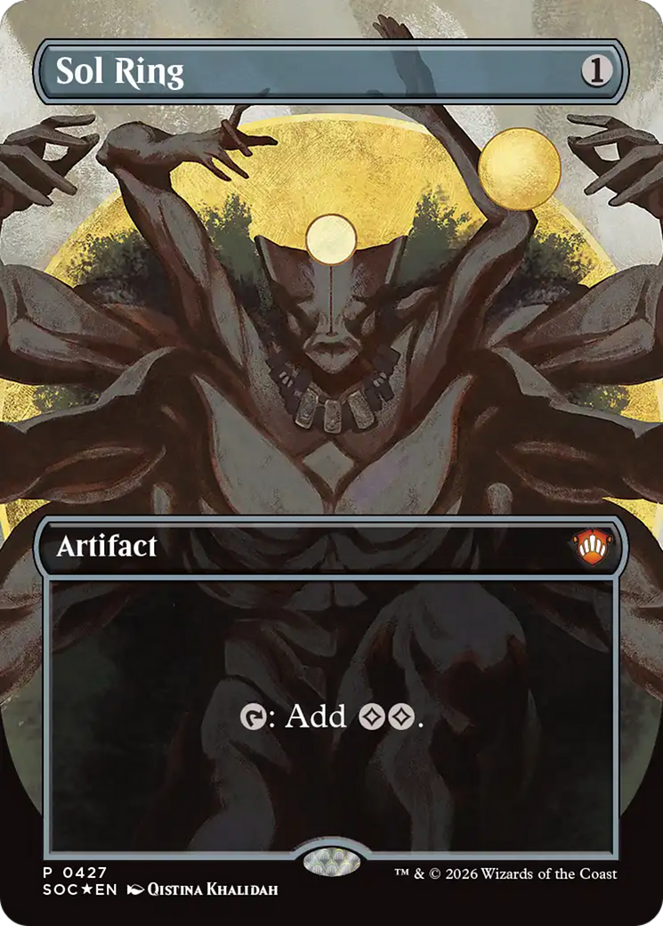 Sol Ring (Borderless) [Secrets of Strixhaven Commander] | Tabernacle Games