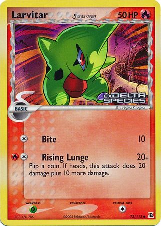 Larvitar (73/113) (Delta Species) (Stamped) [EX: Delta Species] | Tabernacle Games