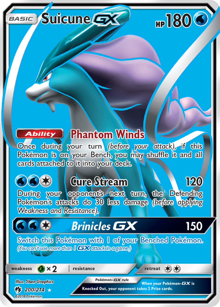 Suicune GX (200/214) [Sun & Moon: Lost Thunder] | Tabernacle Games