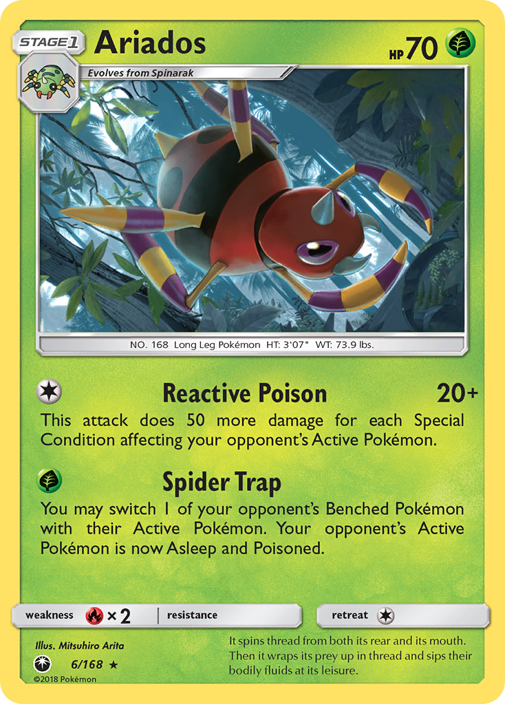 Ariados (6/168) [Sun & Moon: Celestial Storm] | Tabernacle Games