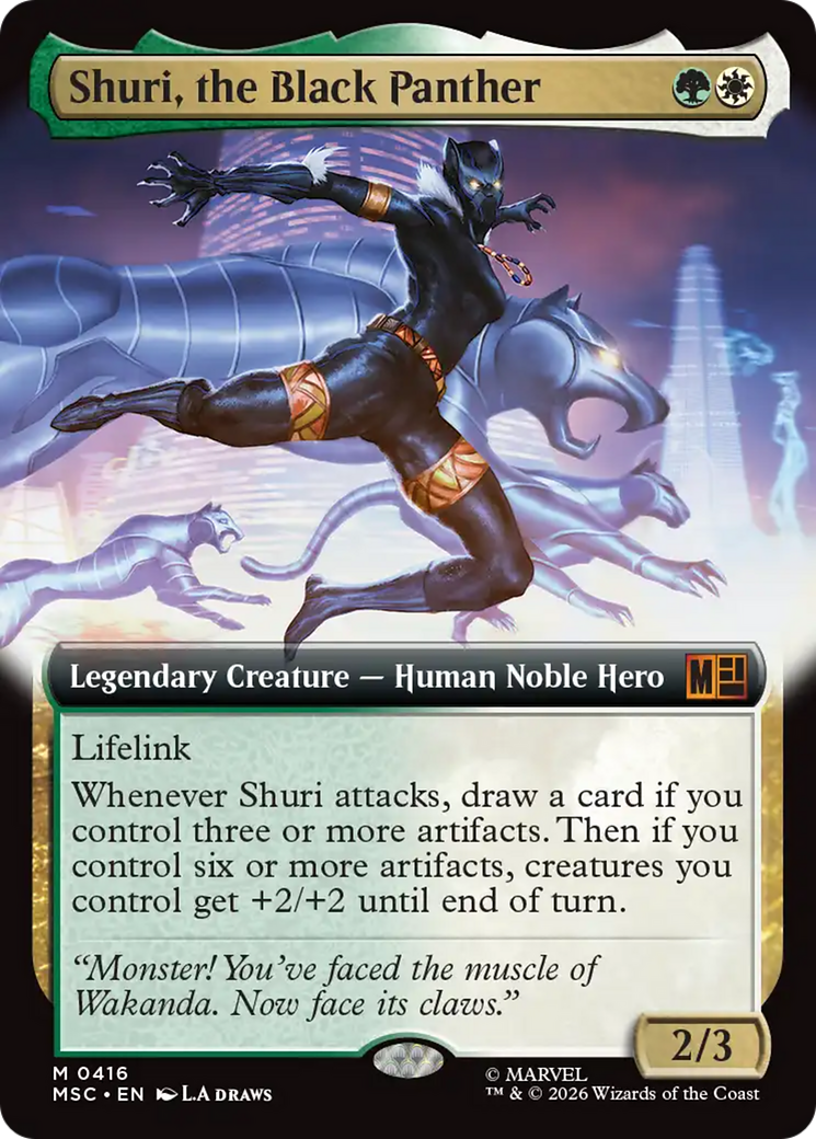 Shuri, the Black Panther (Extended Art) [Marvel Super Heroes Commander] | Tabernacle Games