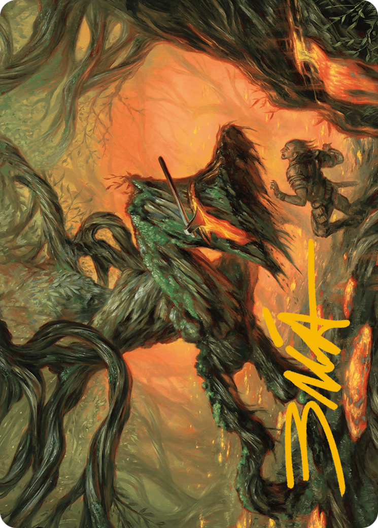 Stump Stomp Art Card (Gold-Stamped Signature) [Modern Horizons 3 Art Series] | Tabernacle Games