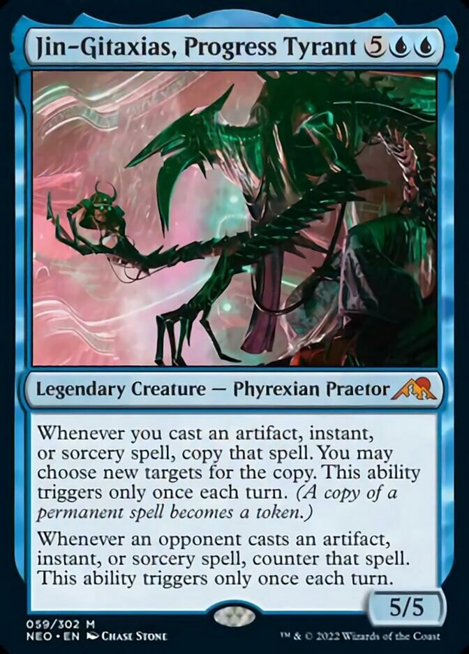 Jin-Gitaxias, Progress Tyrant [Kamigawa: Neon Dynasty] | Tabernacle Games