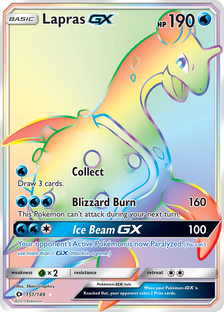 Lapras GX (151/149) [Sun & Moon: Base Set] | Tabernacle Games