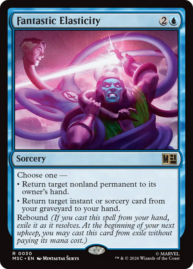 Fantastic Elasticity (Surge Foil) [Marvel Super Heroes Commander] | Tabernacle Games