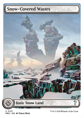 Snow-Covered Wastes (White Border) [Mystery Booster 2] | Tabernacle Games