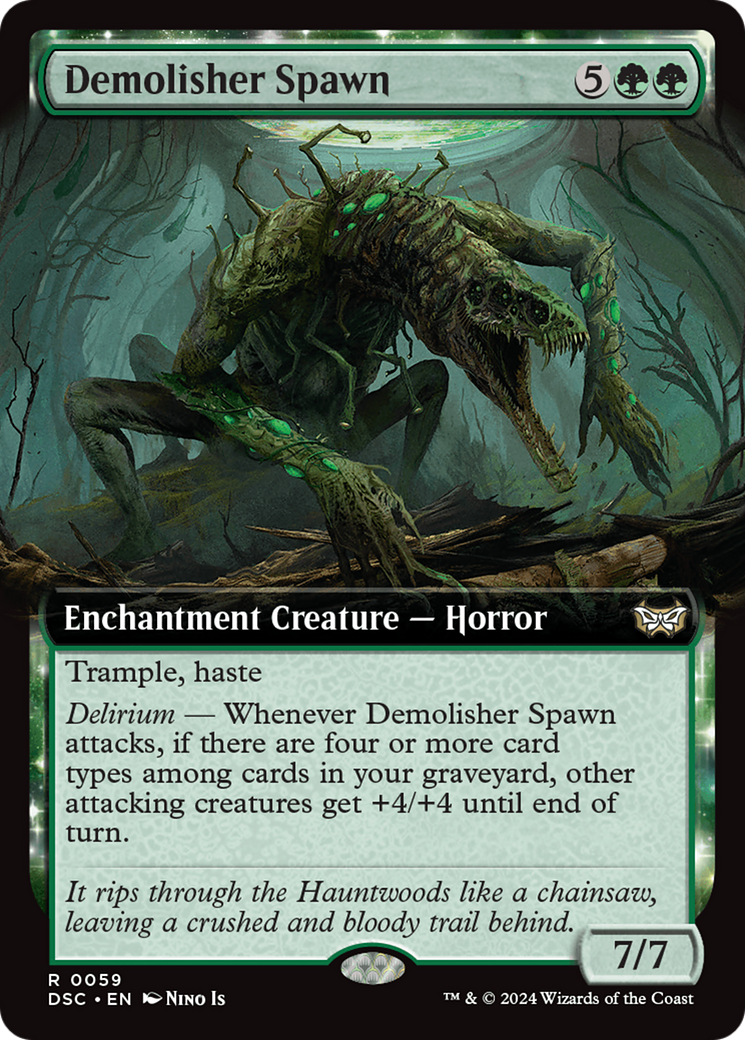 Demolisher Spawn (Extended Art) [Duskmourn: House of Horror Commander] | Tabernacle Games