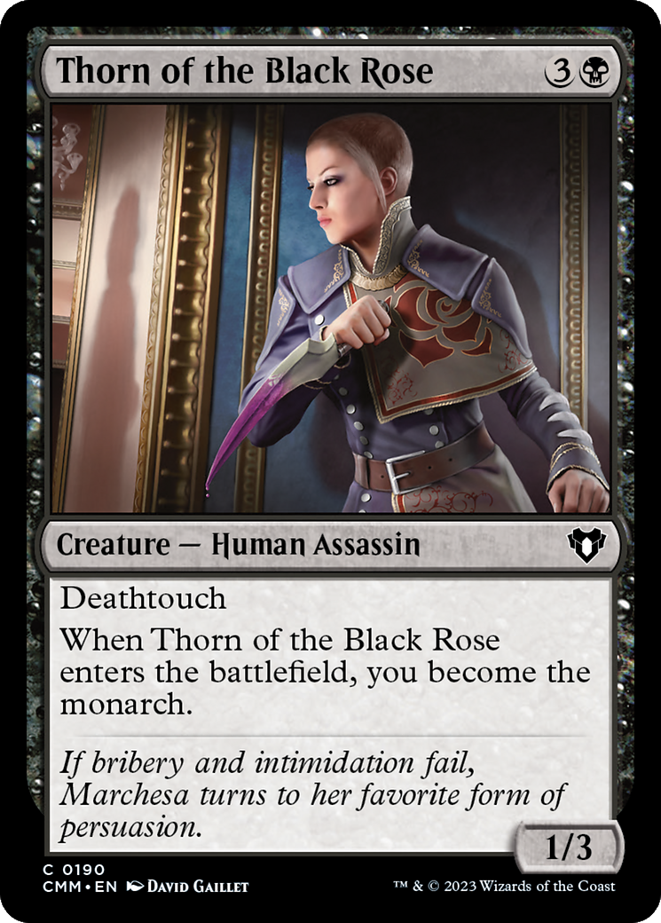 Thorn of the Black Rose [Commander Masters] | Tabernacle Games