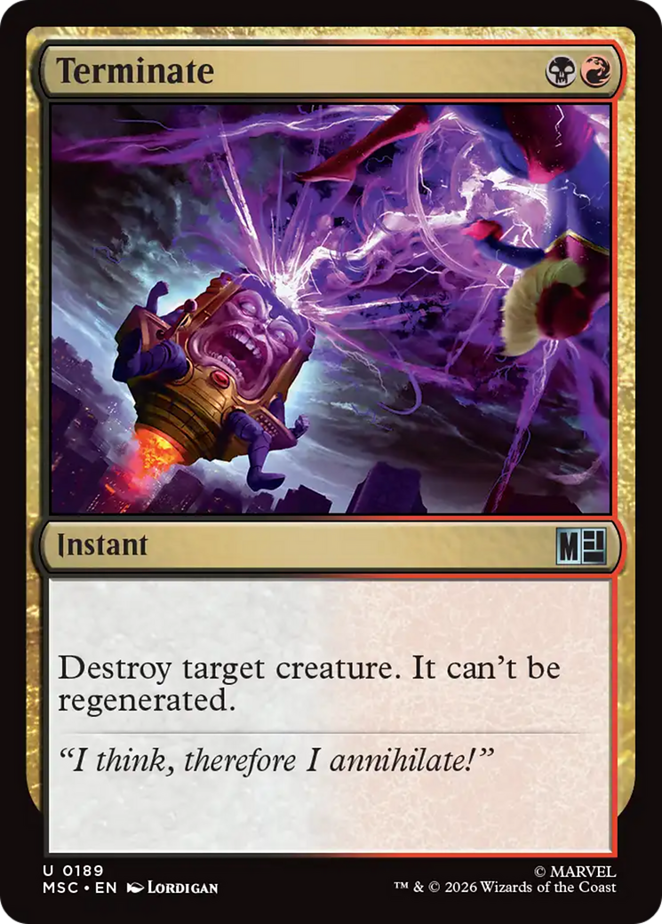 Terminate [Marvel Super Heroes Commander] | Tabernacle Games