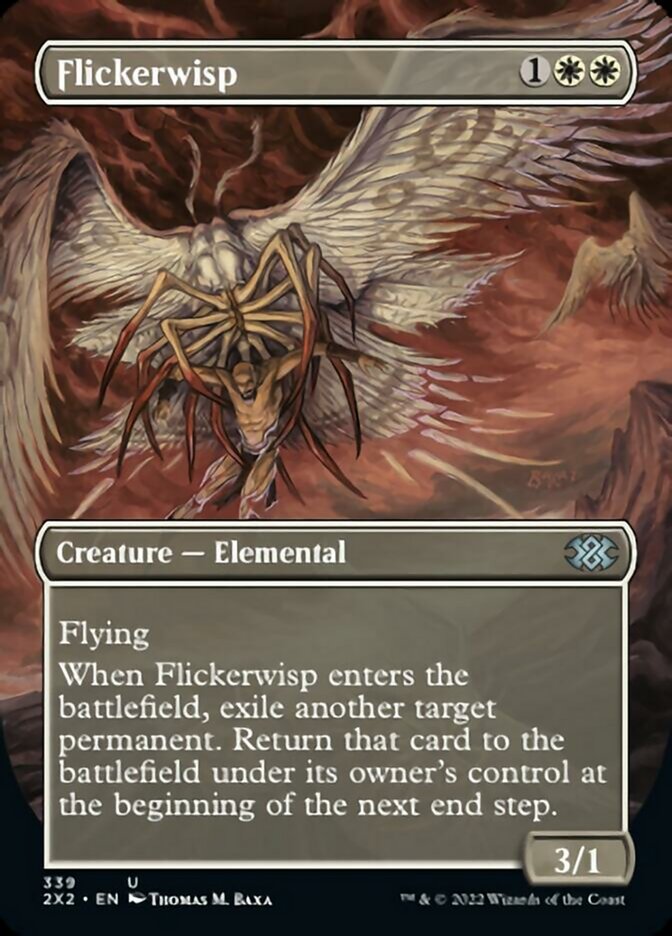 Flickerwisp (Borderless Alternate Art) [Double Masters 2022] | Tabernacle Games