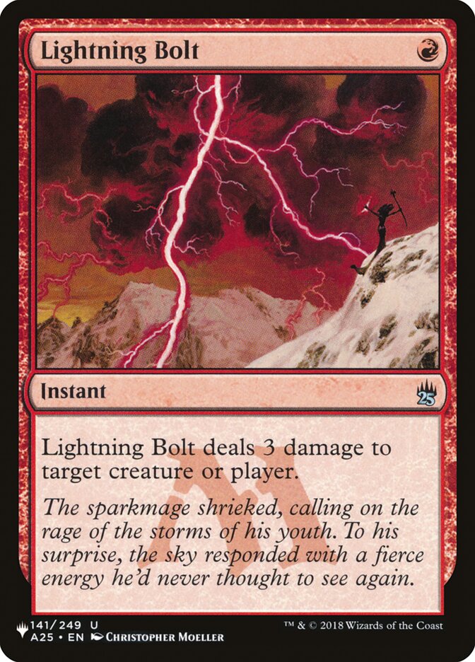Lightning Bolt (141/249) [The List] | Tabernacle Games