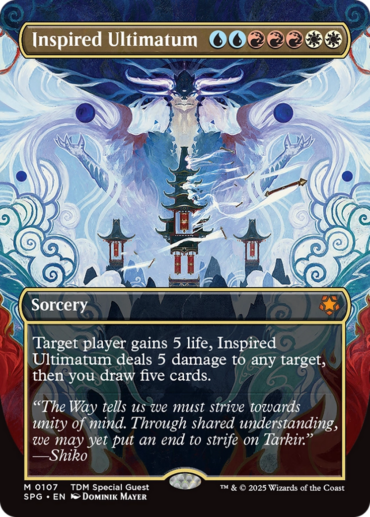 Inspired Ultimatum (Borderless) [Tarkir: Dragonstorm Special Guests] | Tabernacle Games