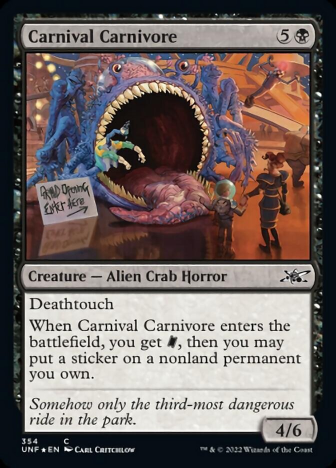 Carnival Carnivore (Galaxy Foil) [Unfinity] | Tabernacle Games