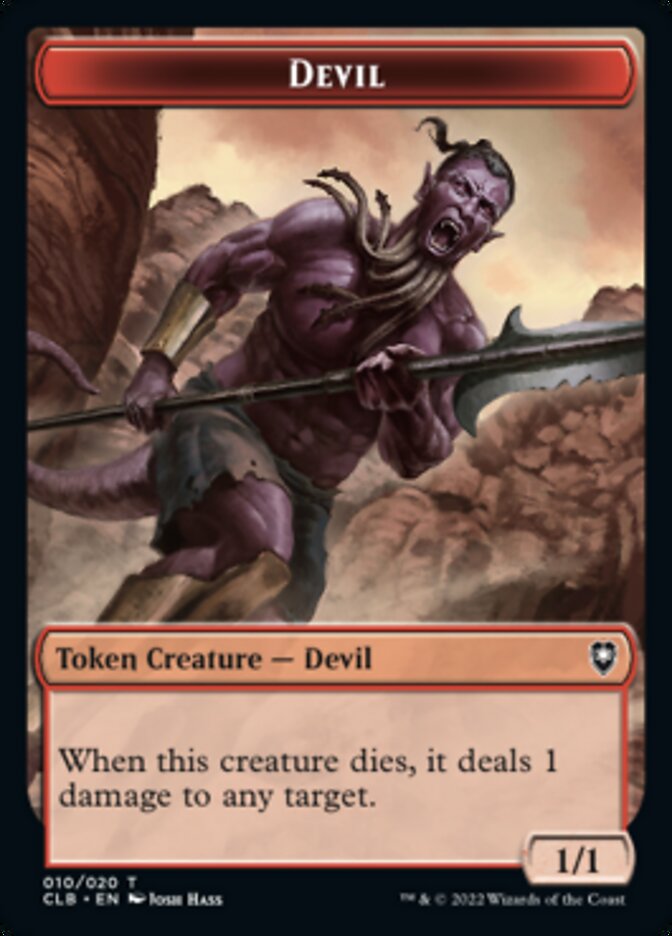 Devil Token [Commander Legends: Battle for Baldur's Gate Tokens] | Tabernacle Games