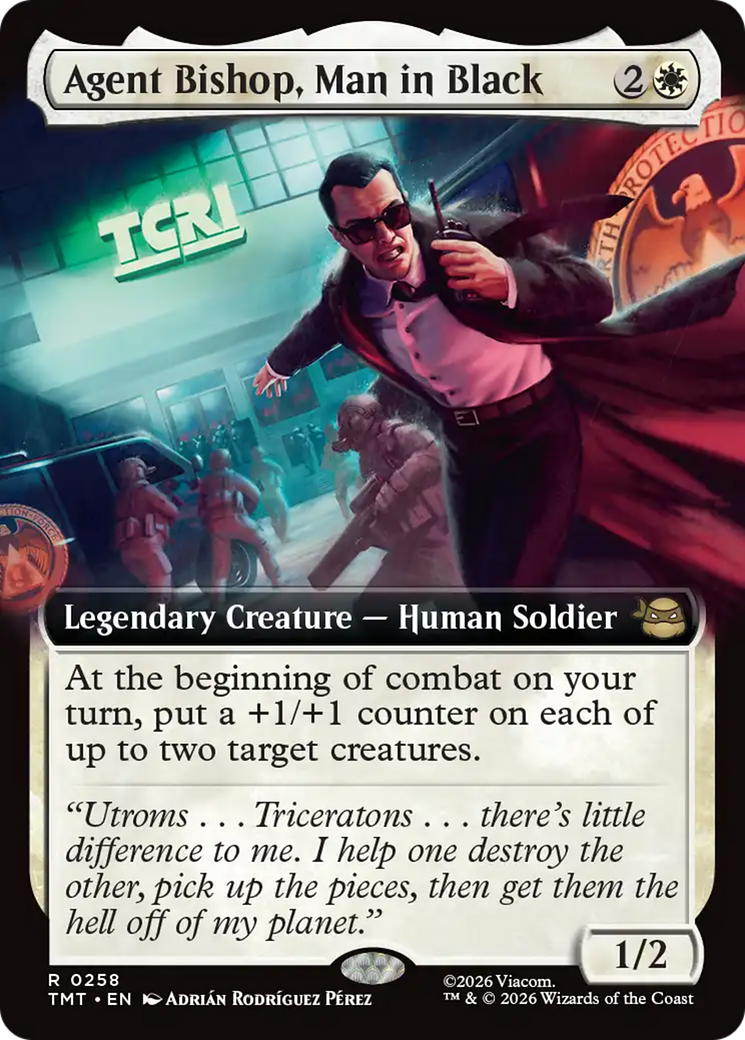Agent Bishop, Man in Black (Extended Art) [Teenage Mutant Ninja Turtles] | Tabernacle Games