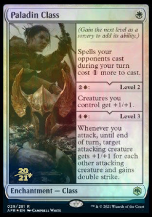 Paladin Class [Dungeons & Dragons: Adventures in the Forgotten Realms Prerelease Promos] | Tabernacle Games