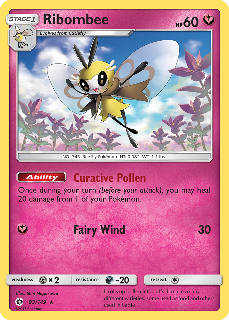 Ribombee (93/149) [Sun & Moon: Base Set] | Tabernacle Games