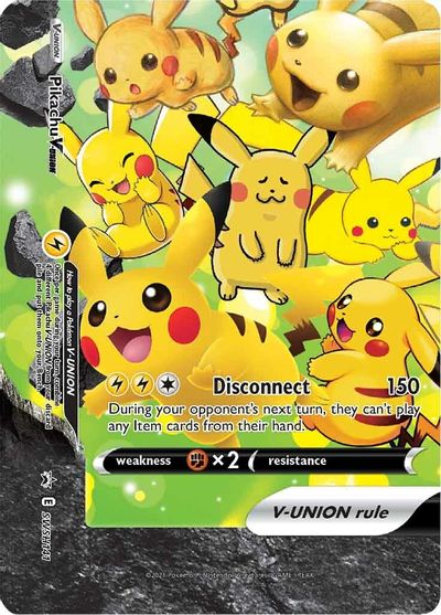 Pikachu V-UNION (SWSH141) (Celebrations) [Sword & Shield: Black Star Promos] | Tabernacle Games