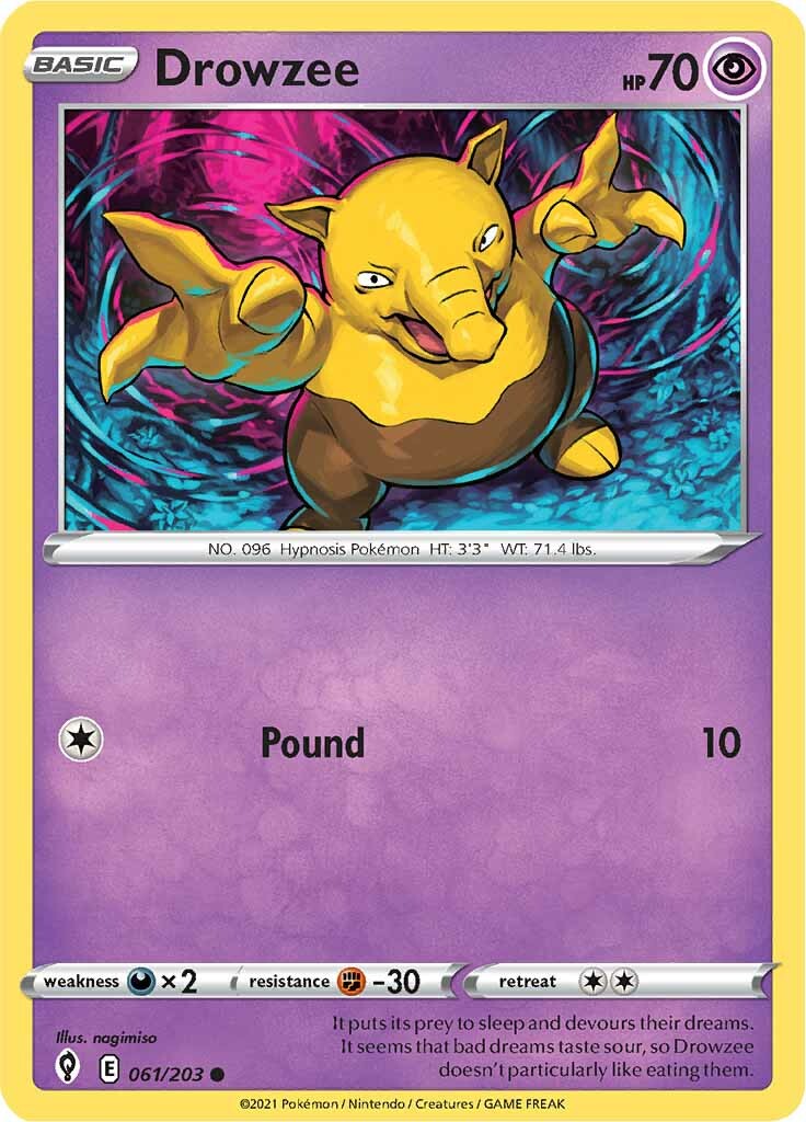 Drowzee (061/203) [Sword & Shield: Evolving Skies] | Tabernacle Games