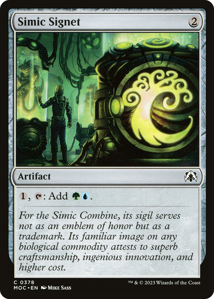 Simic Signet [March of the Machine Commander] | Tabernacle Games