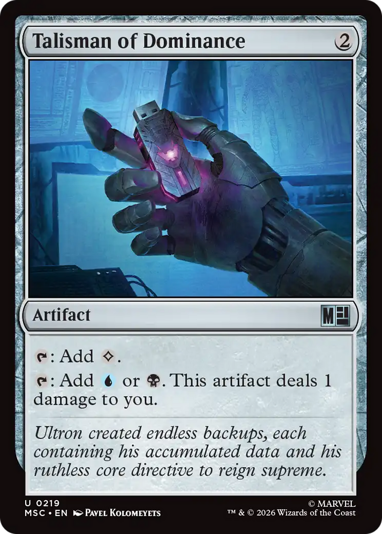 Talisman of Dominance (Surge Foil) [Marvel Super Heroes Commander] | Tabernacle Games