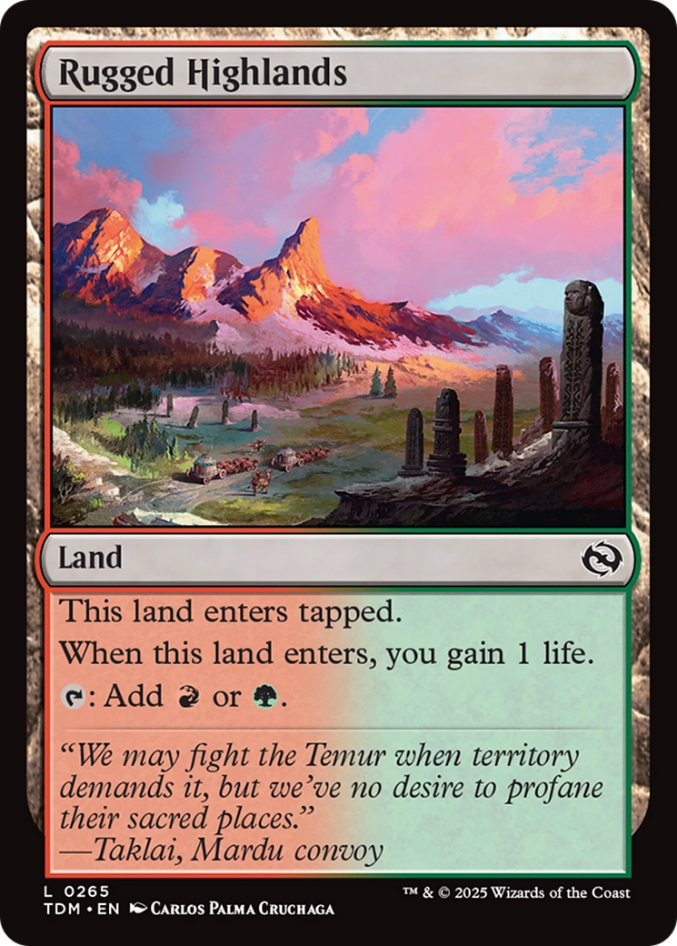 Rugged Highlands [Tarkir: Dragonstorm] | Tabernacle Games