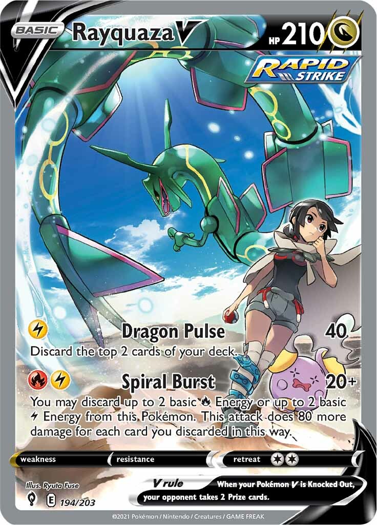 Rayquaza V (194/203) [Sword & Shield: Evolving Skies] | Tabernacle Games