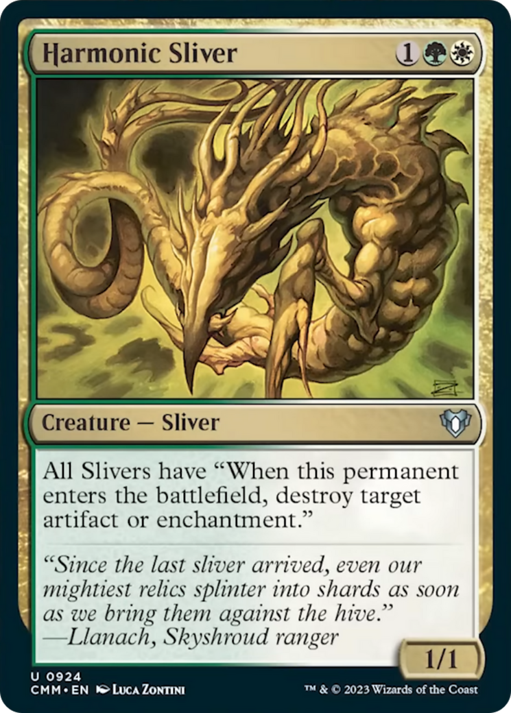 Harmonic Sliver [Commander Masters] | Tabernacle Games