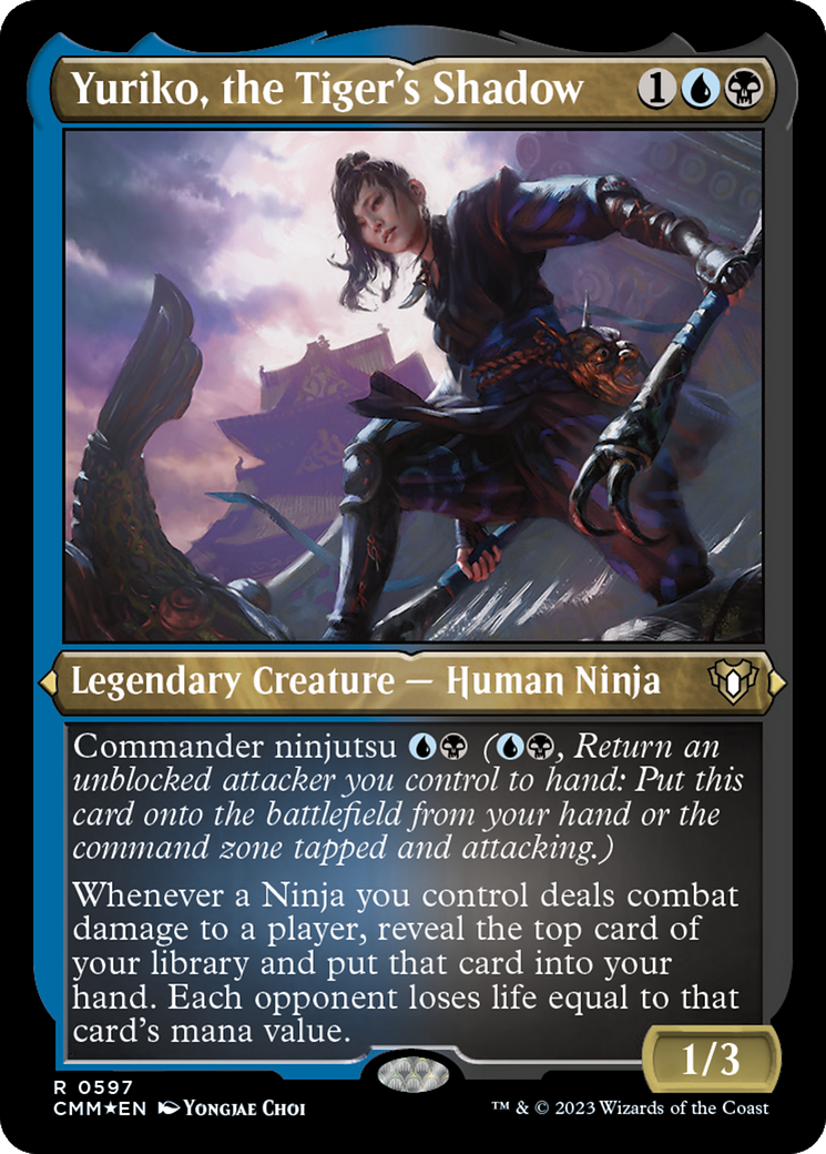 Yuriko, the Tiger's Shadow (Foil Etched) [Commander Masters] | Tabernacle Games