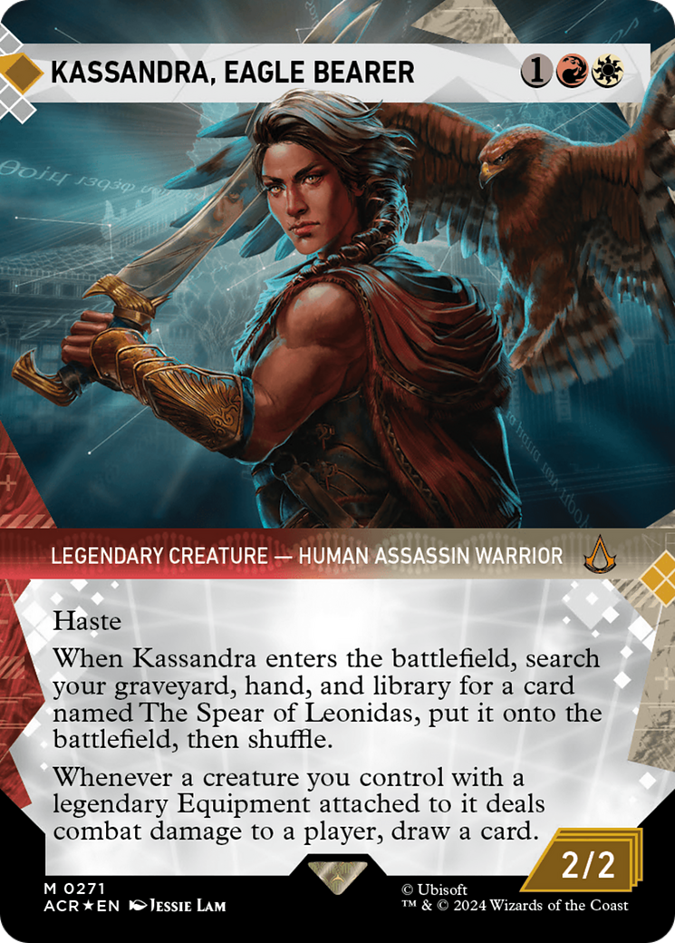 Kassandra, Eagle Bearer (Showcase) (Textured Foil) [Assassin's Creed] | Tabernacle Games