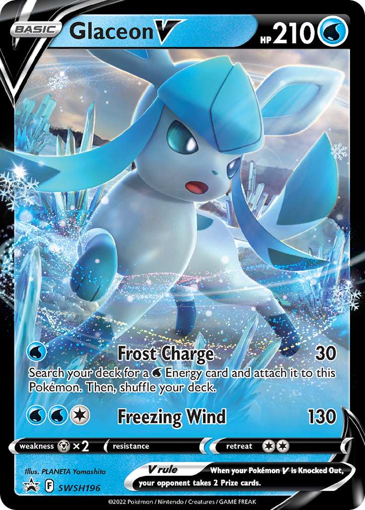 Glaceon V (SWSH196) [Sword & Shield: Black Star Promos] | Tabernacle Games