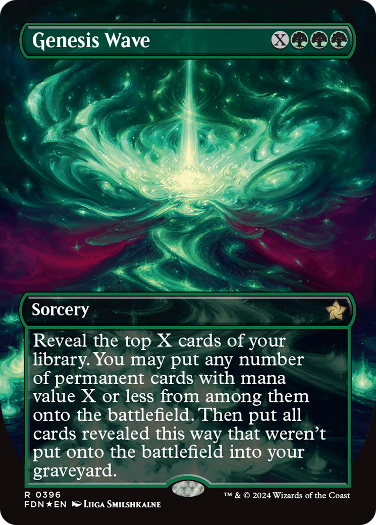 Genesis Wave (Borderless) (Mana Foil) [Foundations] | Tabernacle Games