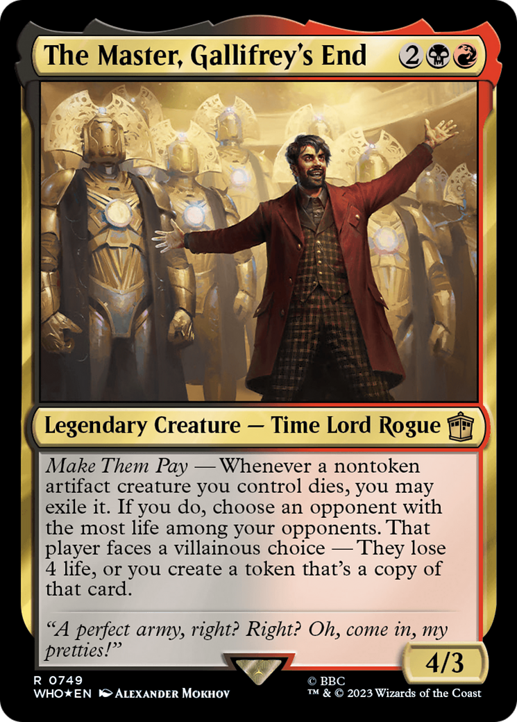 The Master, Gallifrey's End (Surge Foil) [Doctor Who] | Tabernacle Games