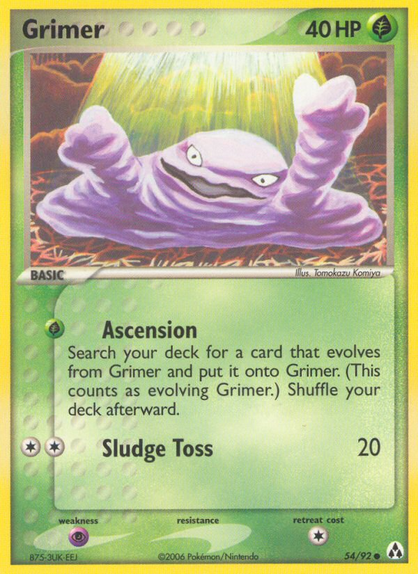 Grimer (54/92) [EX: Legend Maker] | Tabernacle Games