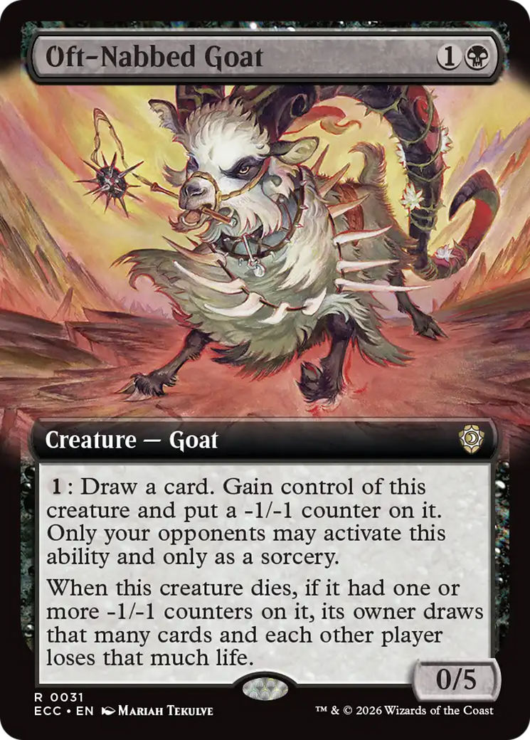 Oft-Nabbed Goat (Extended Art) [Lorwyn Eclipsed Commander] | Tabernacle Games