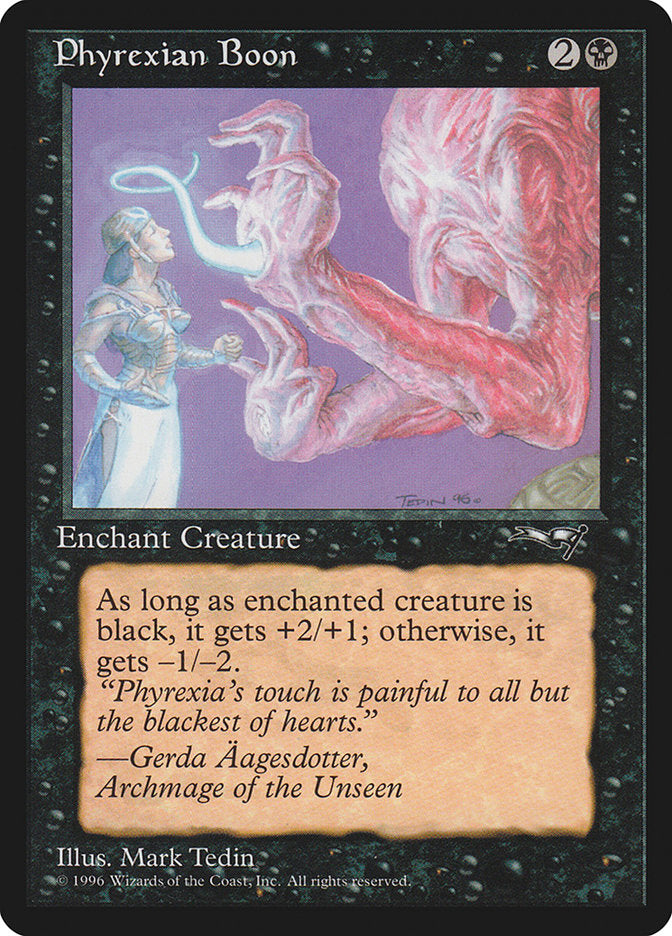 Phyrexian Boon (Person on the Left) [Alliances] | Tabernacle Games
