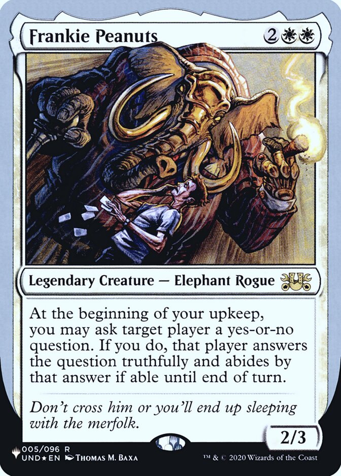 Frankie Peanuts (Unfinity Foil Edition) [The List] | Tabernacle Games